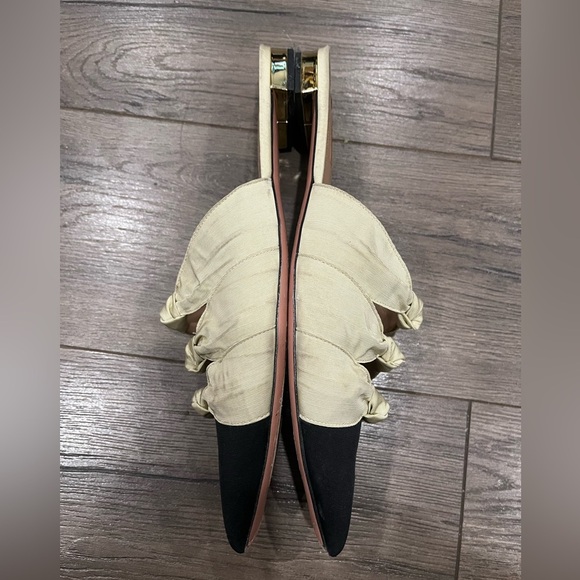 [41/10] AQUAZZURA Mondaine Knotted Flat Mules - Picture 5 of 9